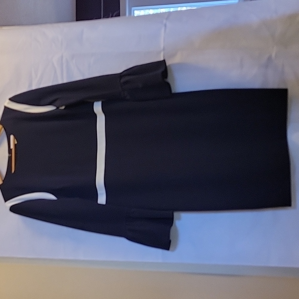 Calvin Klein Blue and White Dress